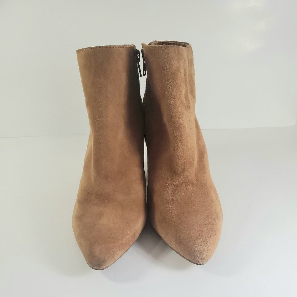 Steve Madden Simmer Tan Suede Ankle Bootie